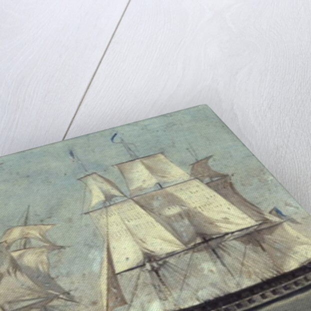 Battle between the United States and the Macedonian, 25th October 1812, 1859 by Alonzo Chappel