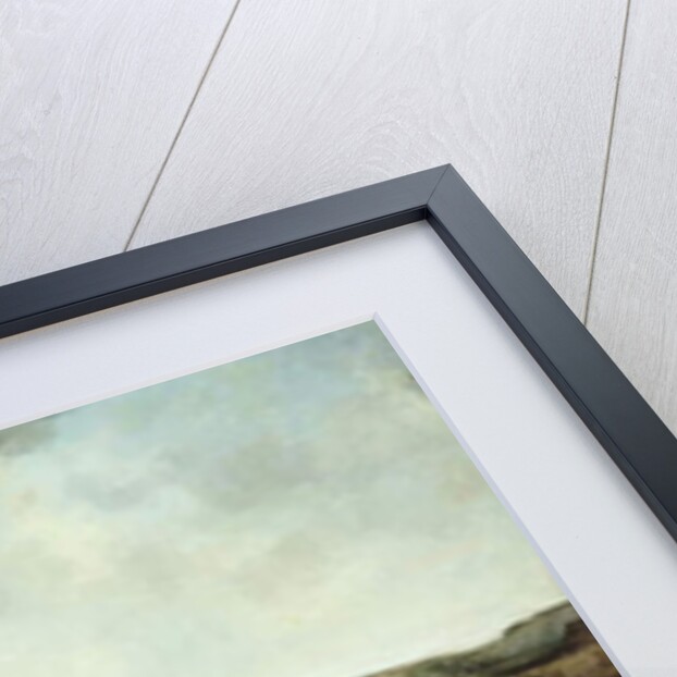 Western landscape with Indians, 1852 by Leon Pomarede