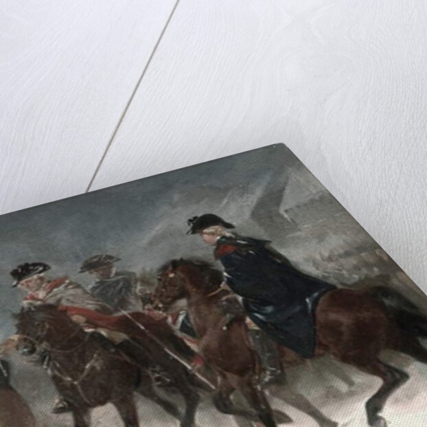 Surrender of Colonel Rall at the Battle of Trenton, December 26th, 1776, 1858 by Alonzo Chappel