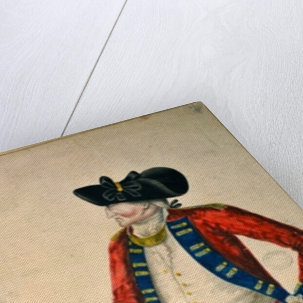 Portrait of Lieutenant Colonel Chadwick, late 18th century by English School