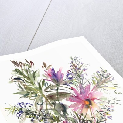 Floral, South African daisies and lavander, 2004 by Claudia Hutchins-Puechavy