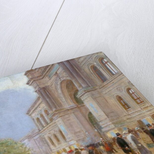 Outside the Palais de l'Industrie by Jean Beraud