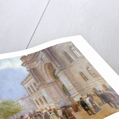 Outside the Palais de l'Industrie by Jean Beraud