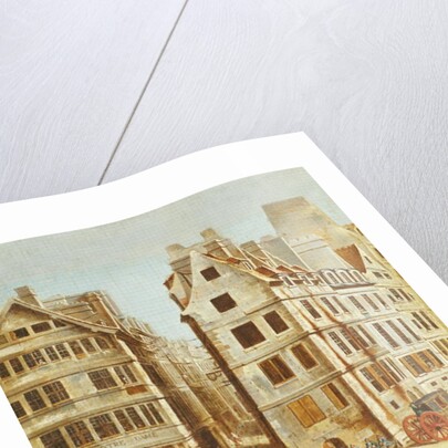 The Cabaret a l'Image de Notre Dame, on the Place de Greve at the opening of Rue de la Mortellerie, 1751 by Nicolas & Jean Baptiste Raguenet