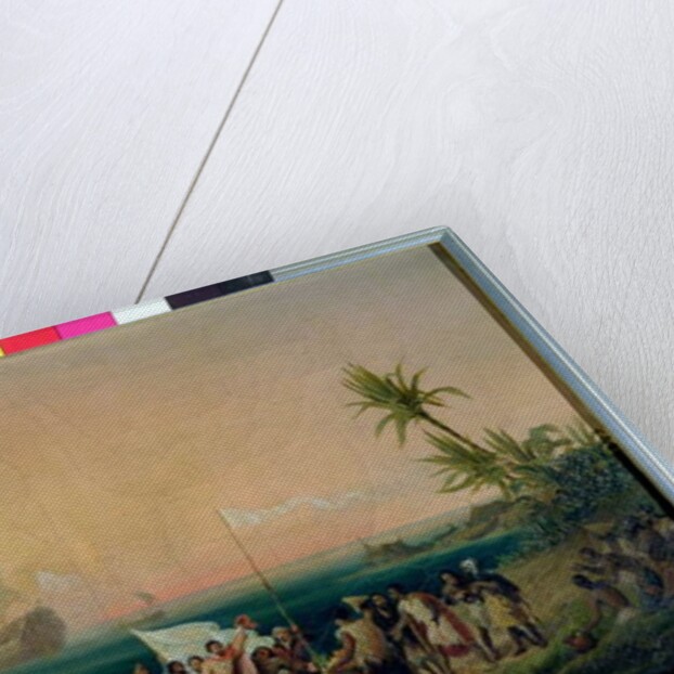 Jean de Bethencourt, Norman Navigator, discovering the island of Lanzarote in 1402, 1848 by Ambroise-Louis Garneray