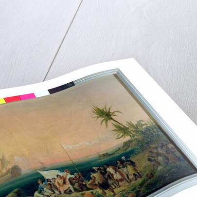 Jean de Bethencourt, Norman Navigator, discovering the island of Lanzarote in 1402, 1848 by Ambroise-Louis Garneray