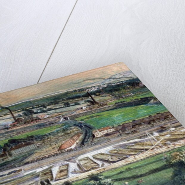 Industrial landscape in the Blanzy coal field, Saone-et-Loire, c.1860 by Ignace Francois Bonhomme