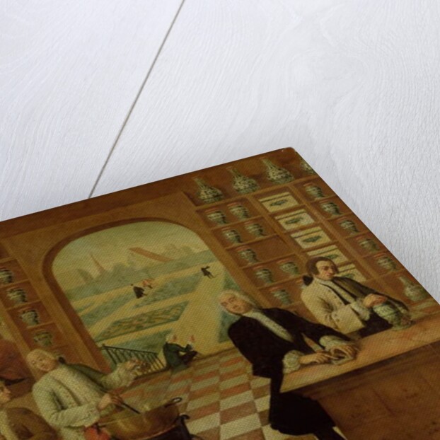 The Apothecary C. Morelot in his pharmacy, 1751 by C. Souville