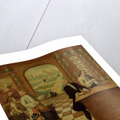 The Apothecary C. Morelot in his pharmacy, 1751 by C. Souville