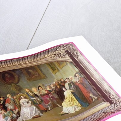 Members of the Comedie-Francaise in 1840 by Edmond Aime Florentin Geffroy