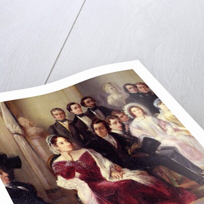 Francois Andrieux Reading his Tragedy 'Junius Brutus' in the Foyer of the Comedie Francaise, 26th May 1828, 1847 by Francois Joseph Heim