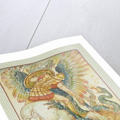 Bellerophon fighting the Chimaera, 1895 by Walter Crane