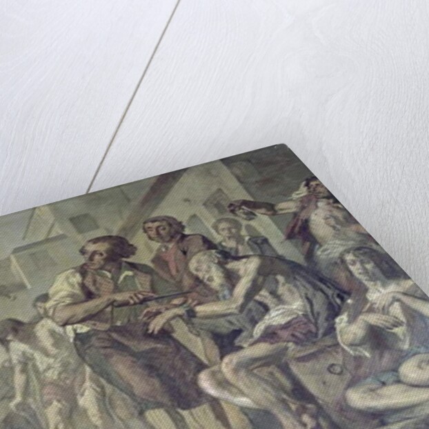 Philippe Pinel releasing lunatics from their chains at the Bicetre asylum in Paris in 1793, c.1840-50 by Charles Louis Lucien Muller