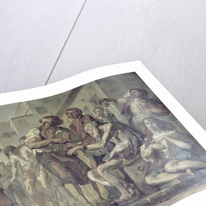 Philippe Pinel releasing lunatics from their chains at the Bicetre asylum in Paris in 1793, c.1840-50 by Charles Louis Lucien Muller