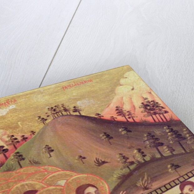 Icon depicting the Healing of the Paralytic, 1811 by Bulgarian School