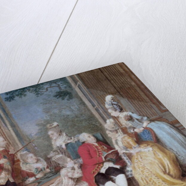 The Salon of Philippe Egalite Duc d'Orleans by Louis Carrogis Carmontelle