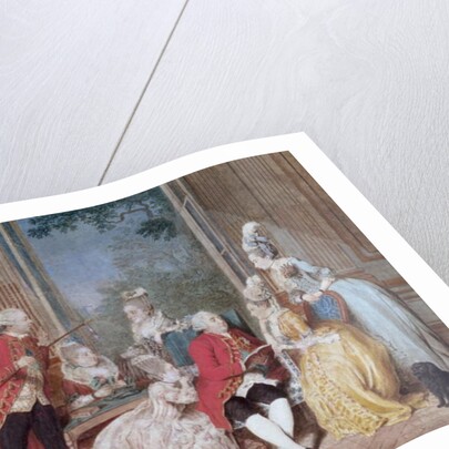 The Salon of Philippe Egalite Duc d'Orleans by Louis Carrogis Carmontelle