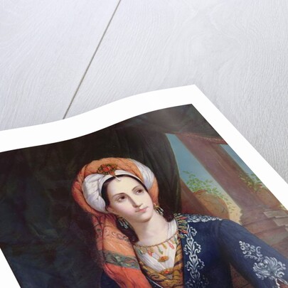 Portrait of the actress Mlle Rachel in the role of Roxanne for the play, Bajazet by Jean Racine by French School