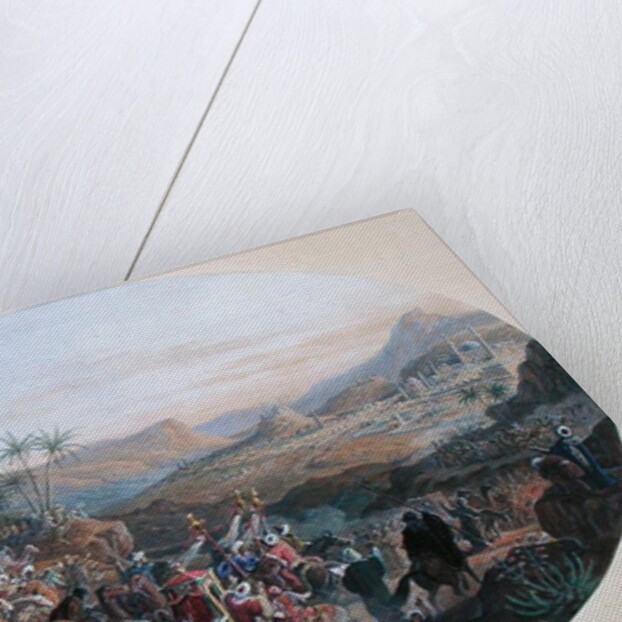 Design for a set of plates depicting 'The Pilgrimage to Mecca', for the Manufacture de Sevres, c.1839-40 by Jean-Charles Develly