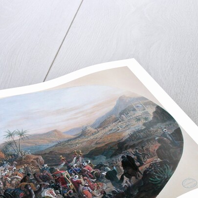 Design for a set of plates depicting 'The Pilgrimage to Mecca', for the Manufacture de Sevres, c.1839-40 by Jean-Charles Develly