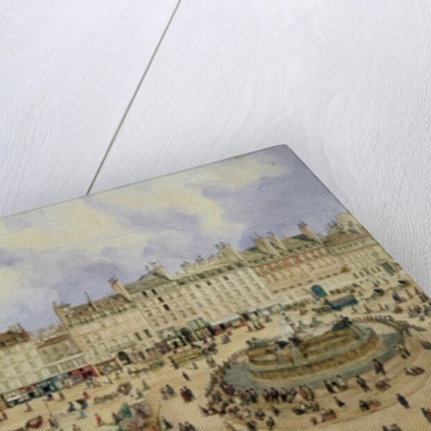 View of the Place de la Republique and the Fountain, 1848 by N. Pelcocq