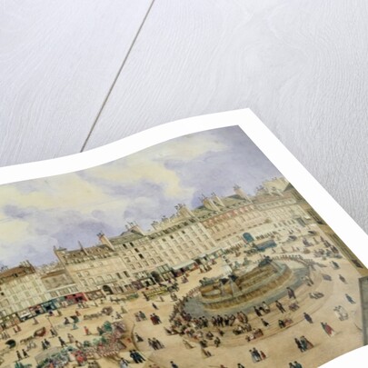 View of the Place de la Republique and the Fountain, 1848 by N. Pelcocq