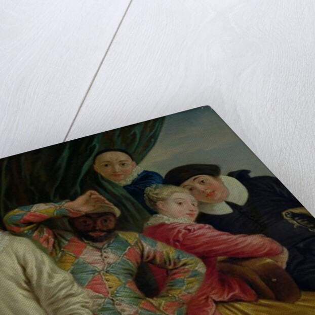 Harlequin, Pierrot and Scapin by Jean Antoine Watteau