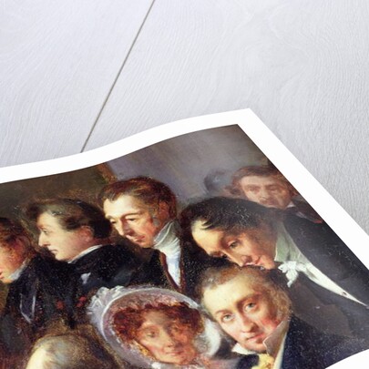 Lecture in the Foyer of the Comedie Francaise, 26 May 1828, c.1830 by Francois Joseph Heim