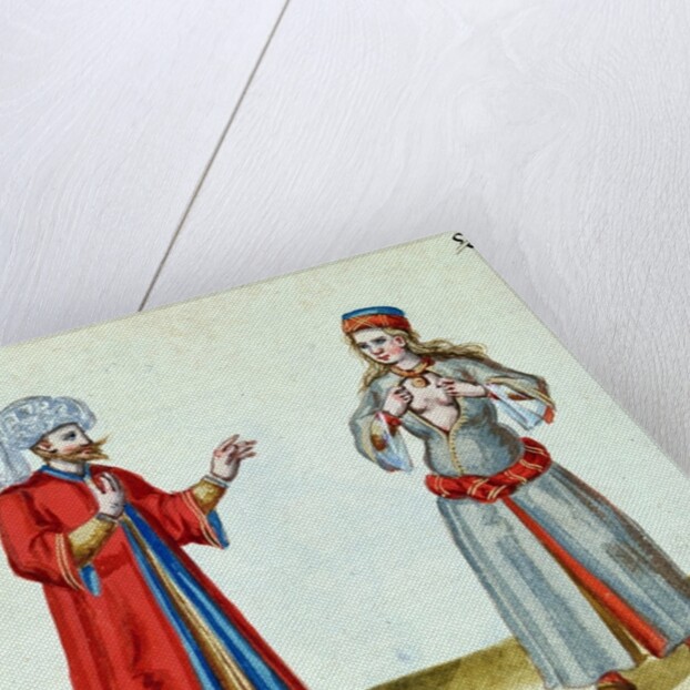 The Turk and the Courtesan, end of the 16th century by German School