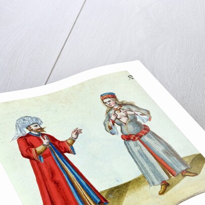 The Turk and the Courtesan, end of the 16th century by German School