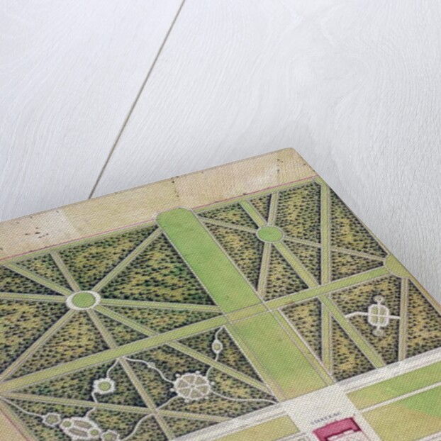 Plan of the chateau and park at Roissy, belonging to the Comte de Caraman by French School