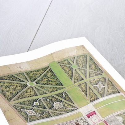 Plan of the chateau and park at Roissy, belonging to the Comte de Caraman by French School