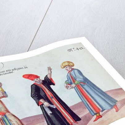 Four Jewish Doctors from Adrianople, Turkey, c.1600 by German School