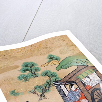 The Monk Shogaku's Servants Resting by Japanese School