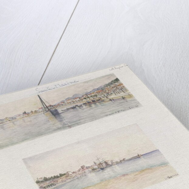 Three Views of Sainte Maxime by French School