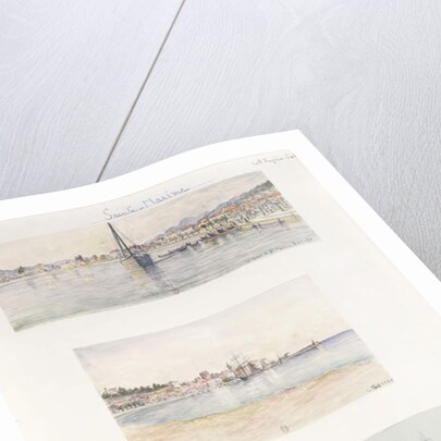 Three Views of Sainte Maxime by French School
