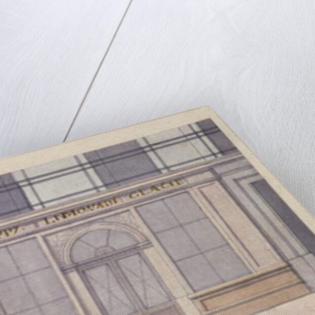 Design for the facade of the 'Cafe Procope', early 19th century by French School