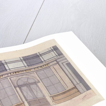 Design for the facade of the 'Cafe Procope', early 19th century by French School