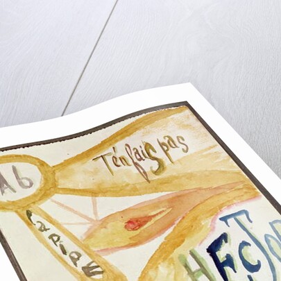 Illustrated version of a poem from the 'Calligrammes' collection by Guillaume Apollinaire