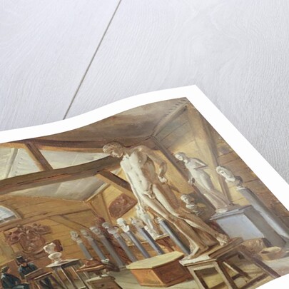 View of a studio in an art school, c.1840 by French School