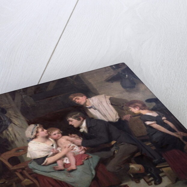 Vaccination against smallpox, c.1800 by French School