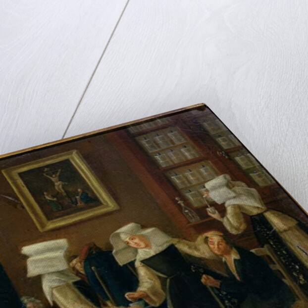 Nuns dressing a sick man by Antoine Jean Bail