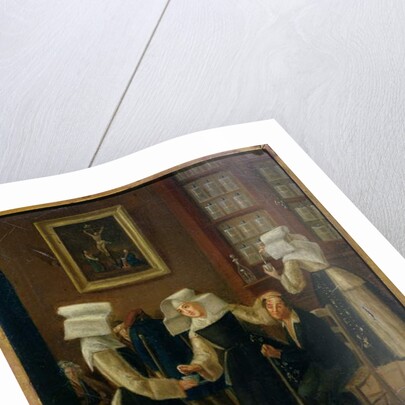 Nuns dressing a sick man by Antoine Jean Bail