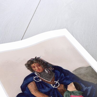 A sorceress telling the future with corn and salt in Ghzannah, 1835 by Theodore Leblanc