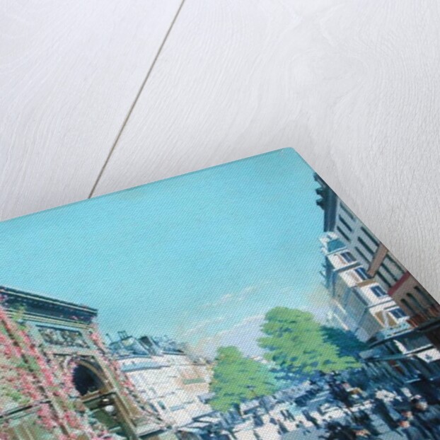 La Porte St. Denis, Paris, 1880 by L. Abeissonier