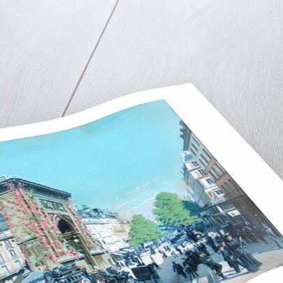 La Porte St. Denis, Paris, 1880 by L. Abeissonier