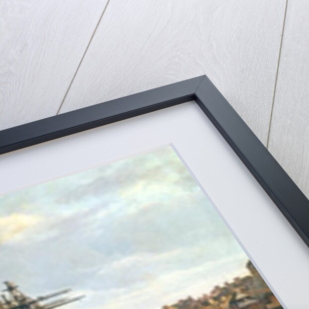 The Port of Brest with a view of shipping, 1794 by Jean-Francois Hue