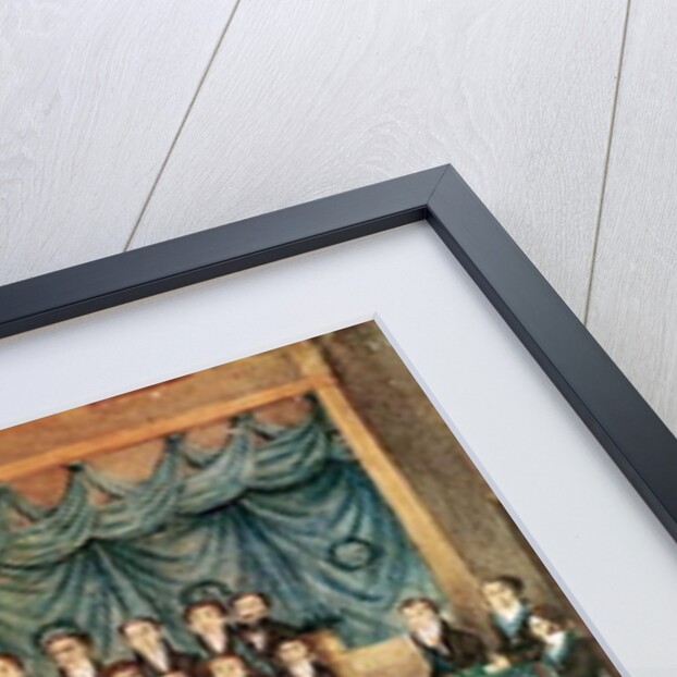 Masonic Initiation ceremony of a male Freemason, early 19th century by French School