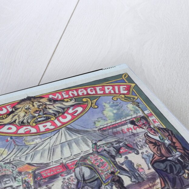 Poster advertising the 'Grand Cirque Menagerie Darius', 1924 by French School