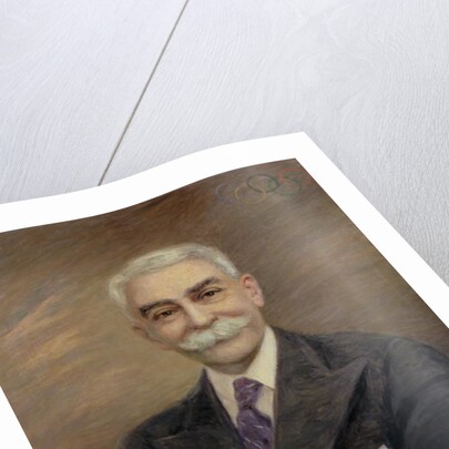 Portrait of Baron Pierre de Coubertin by School French